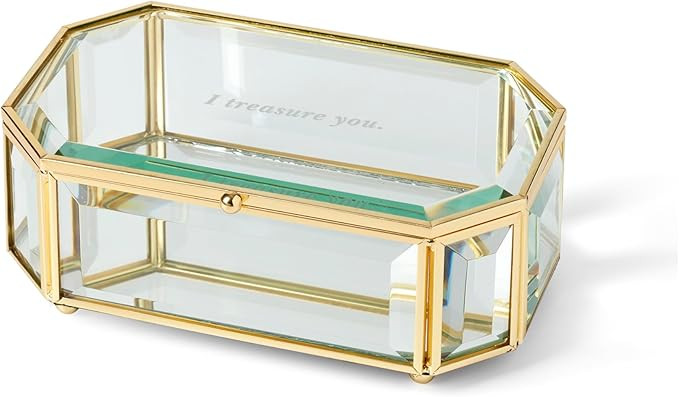 kate spade new york I Treasure You Clear Jewelry Box | Amazon (US)