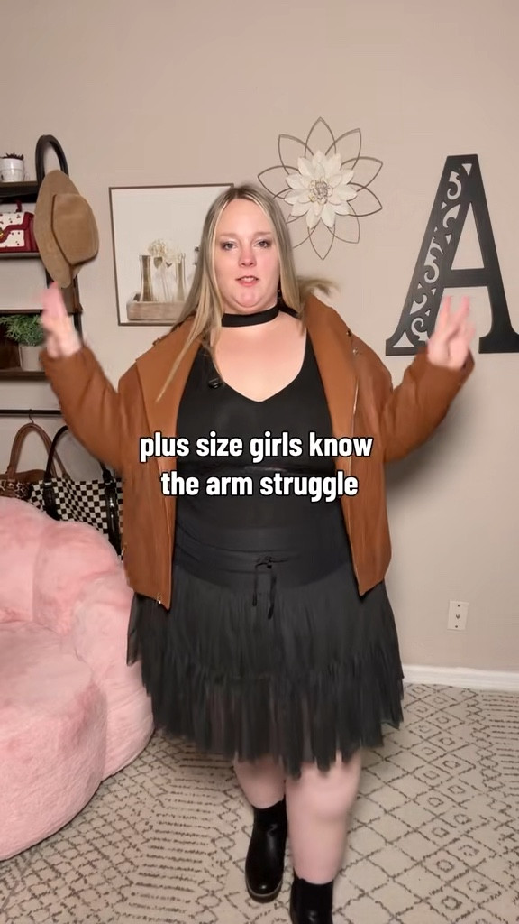 I swear a good jacket instantly pulls an outfit together and this one just makes everything feel more put together. It fits comfortably on me and doesn’t feel tight in the arms which I always struggle with.

plus size leather jacket, moto jacket plus size, fall outfit staple, layering jacket plus size, everyday outfit piece, plus size outerwear


#LTKMidsize #LTKSeasonal #LTKPlusSize