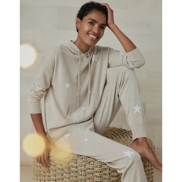 Star Hoodie With Cashmere | The White Company (UK)