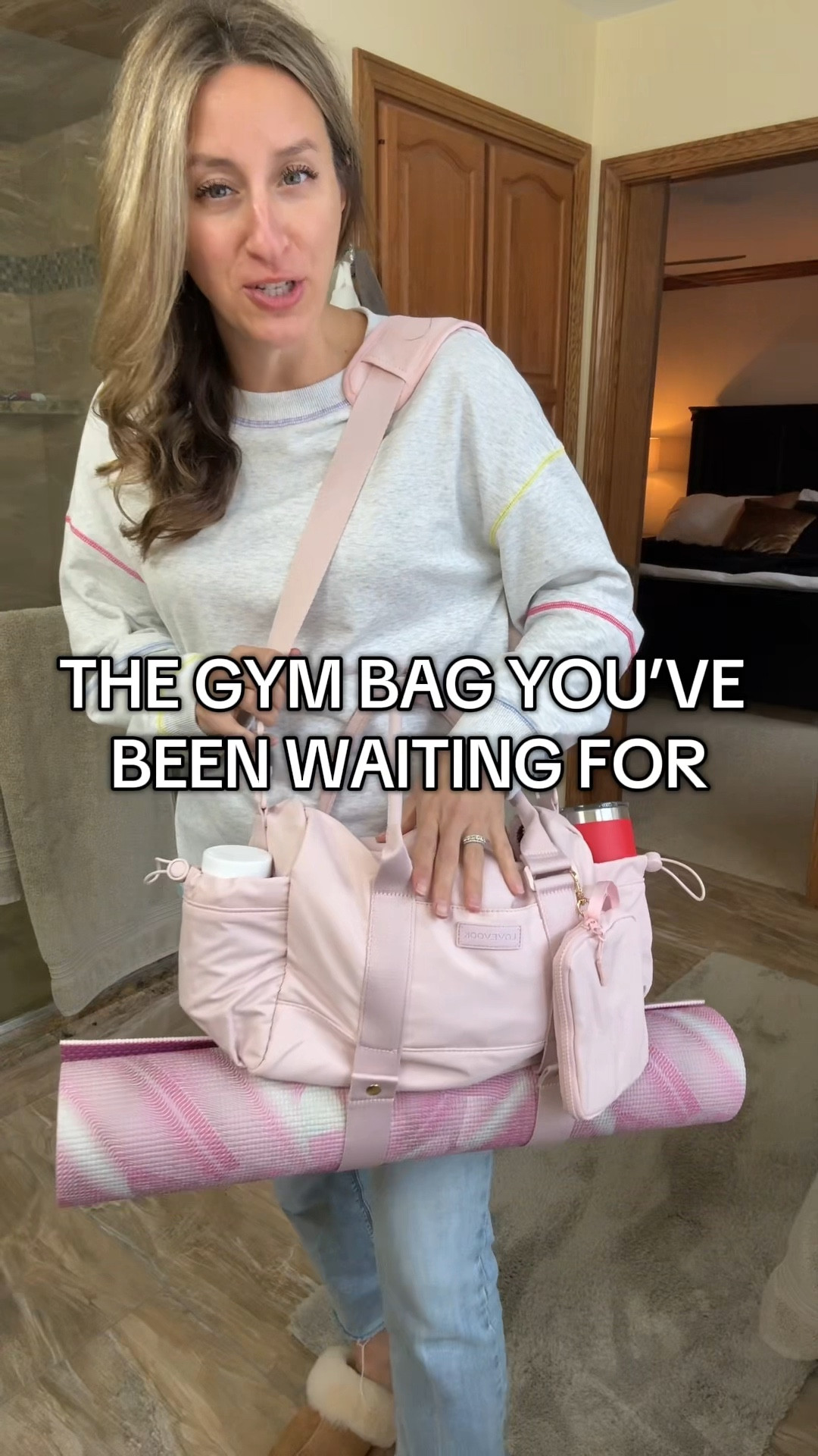 The gym bag of all gym bags 👀 Mat holder on the bottom ✔️ Tumbler spots on both sides ✔️ Front phone pouch ✔️ Snap-in shoulder straps + removable crossbody ✔️ Detachable wristlet pouch ✔️ Water-resistant + perfect for yoga class ✨ This one just gets it. #gymbag #yoga #newyearnewme #travelbag #giftideasforher 

#LTKGiftGuide #LTKfitnessgoals