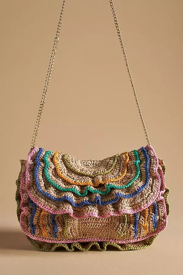 Multicolor Ruffle Clutch | Anthropologie (US)