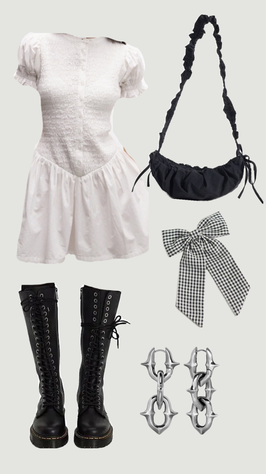 quite possibly the CUTEST alternative spring outfit uniform 🖤 team little dresses big boot always! 

alternative outfit inspo, goth outfit, spring outfit 2026, soft goth outfit inspiration, dark feminine energy outfit, elevated goth

#LTKPetite #LTKSeasonal #LTKootd