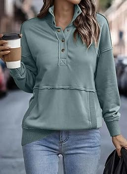 SHEWIN Sweatshirt Long Sleeve Sweatshirts Pullover Tops | Amazon (US)