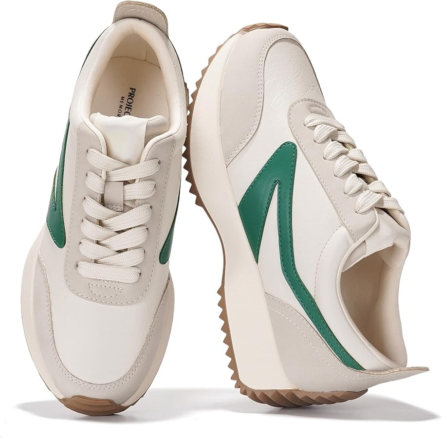 Project Cloud Womens Sneakers - Memory Foam Insole and Lightweight Spring Shoes - Non-Slip Lace U... | Amazon (US)