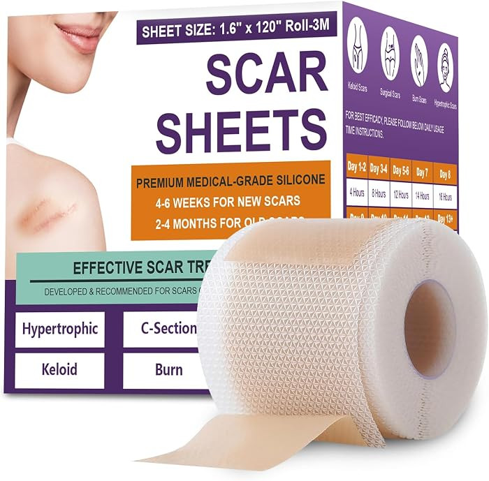 Silicone Scar Sheets, Medical Grade Silicone Scar Tape for Old & New Scars | Amazon (US)