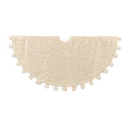 Pom Pom Christmas Tree Skirt Ivory - Wondershop™ | Target