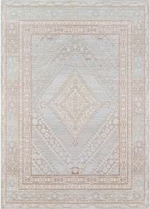 Momeni Isabella Traditional Geometric Flat Weave Area Rug, 7 ft 10 in x 10 ft 6 in, Blue | Amazon (US)