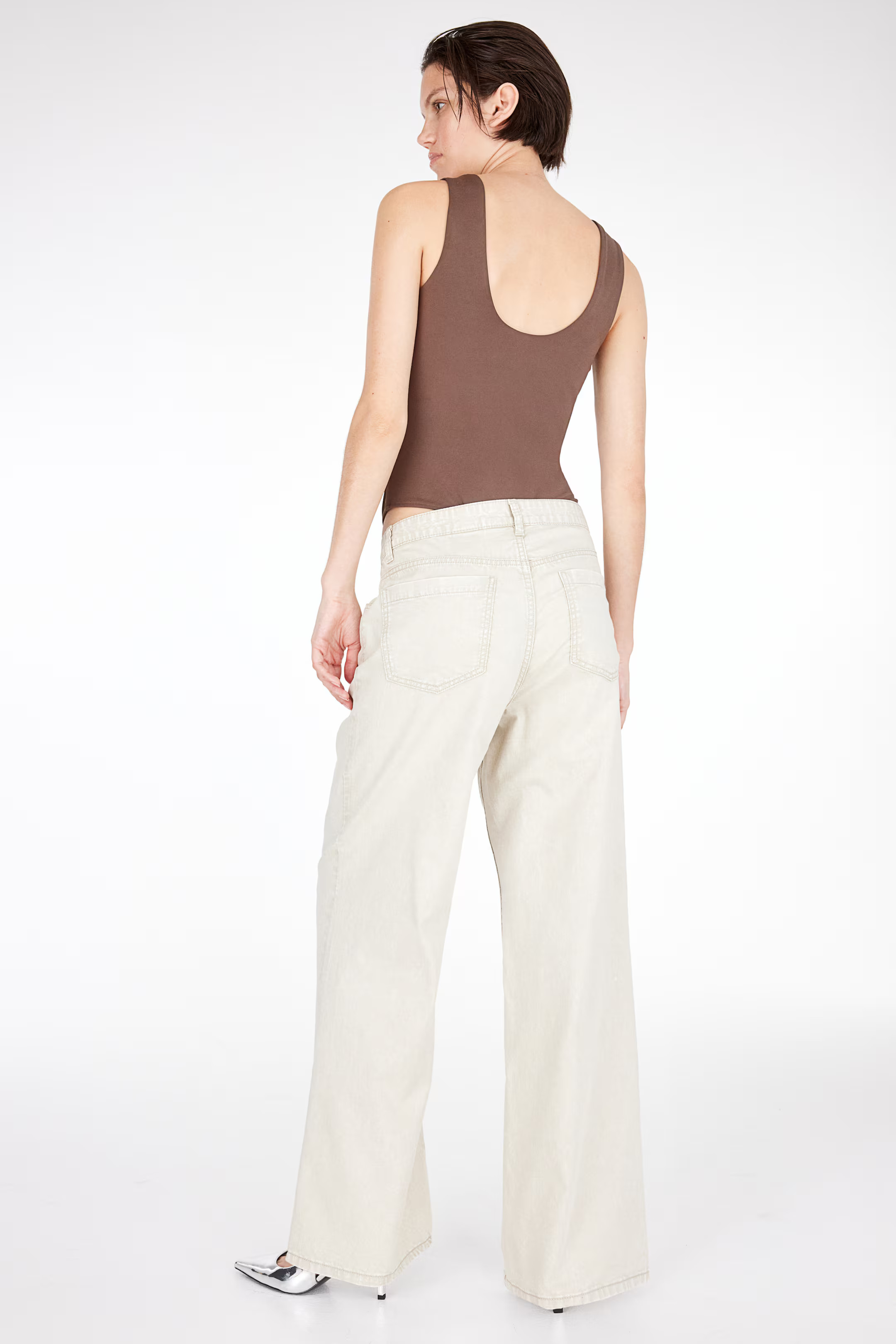 Low-back thong body - Brown - Ladies | H&M GB | H&M (UK, MY, IN, SG, PH, TW, HK)