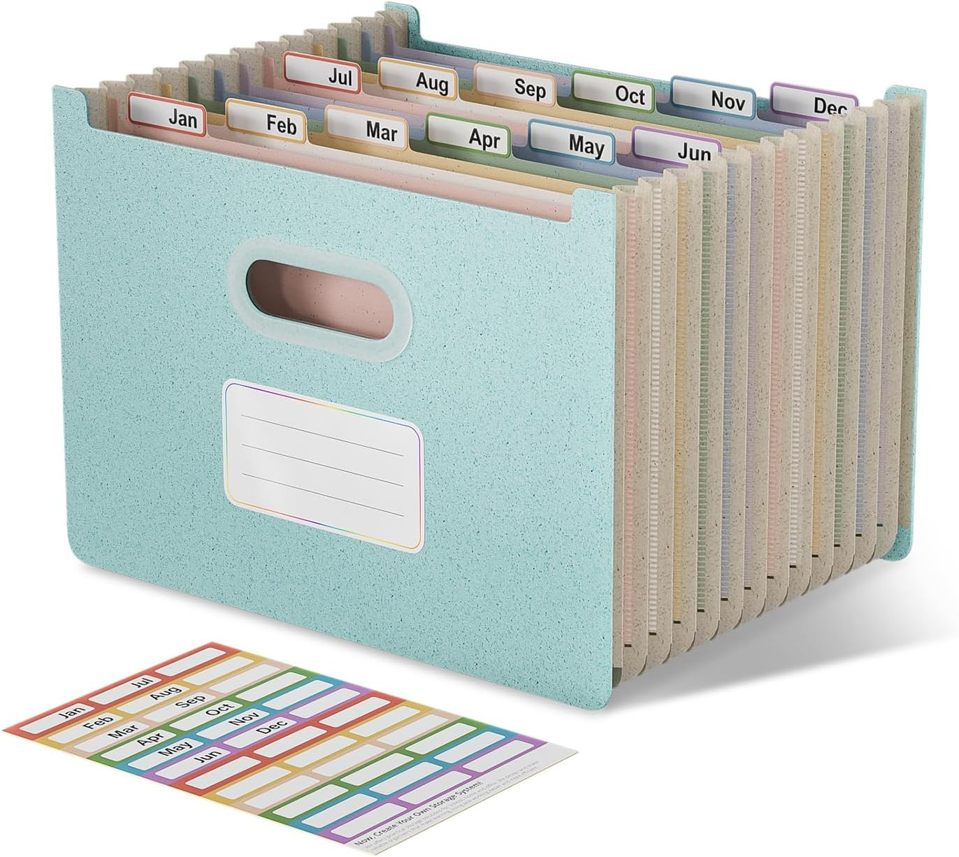 EcoStash 12 Pockets Accordion File Organizer, Upright & Open Top | Amazon (US)