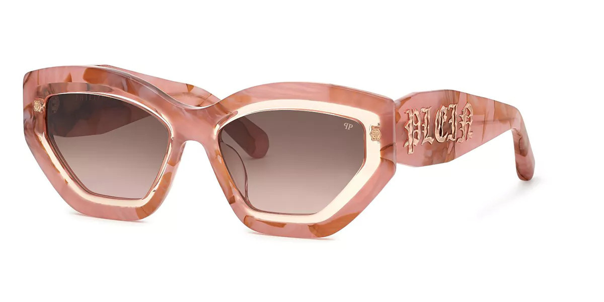 Philipp Plein SPP099M 06Z8 Women’s Sunglasses Pink Size 55 | SmartBuyGlasses Global