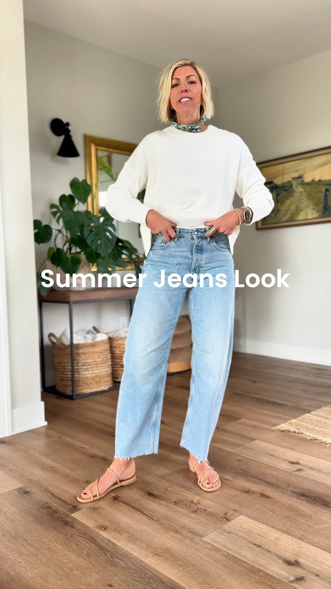 Summer Jeans look:
These light wash barrel jeans are the perfect modern, comfortable, relaxed fit, and they’re really lightweight! If you have more muscular hips, butt and thighs and curves they come in a “curvy fit”! I got my true to size 27 in the tall length- I’m 5’10” for height reference 

#LTKOver40 #LTKSummerEdit #LTKStyleTip

#LTKOver40 #LTKSummerEdit #LTKStyleTip