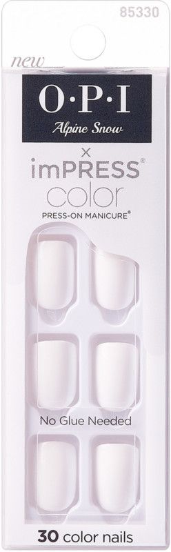 Kiss Alpine Snow imPRESS Color X OPI Press-On Manicure | Ulta Beauty | Ulta