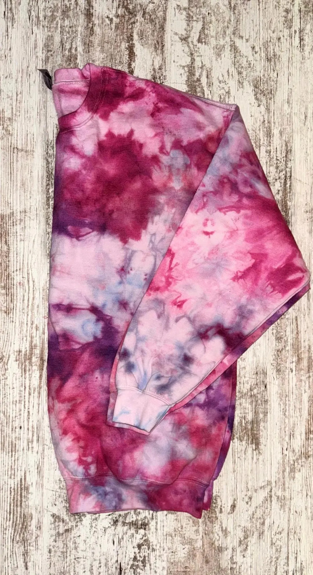 Custom Ice Dyed Sweatshirt – Handmade Tie Dye Crewneck, Unisex Pullover, Personalized Colors, C... | Etsy (US)