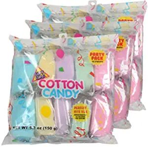 Cotton Candy Bags - Assorted Flavors 30 pack - Individual Package Big Bulk - Pastel Candy for Sto... | Amazon (US)