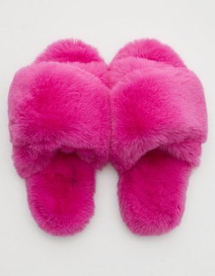 Aerie Fur Slides | Aerie