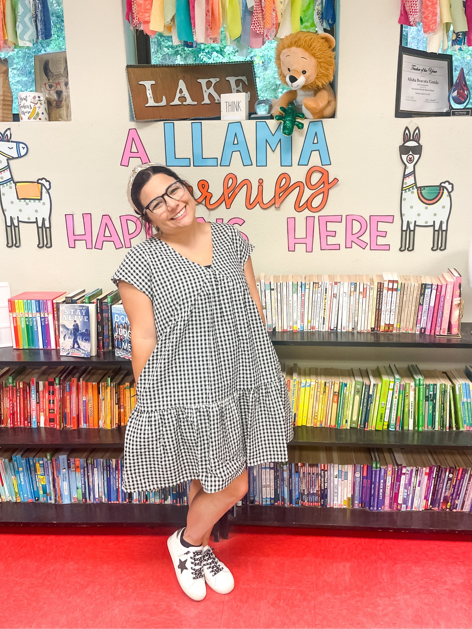 Happy Monday! I hope you all had a great weekend and a great start to your week! On the bright side, it’s a 4 day weekend! 

Are you excited for a 4 day weekend?! 

This black gingham dress is from Walmart and it’s the Time and Tru brand! I originally had this dress in pink and liked it so much I bought it in black gingham! It’s the perfect dress for transitioning into fall! I paired it with my Vintage Havana Sneakers to make a great teacher outfit! 

🛍To Shop my Outfits 🛍 
1. Click the Link in my Bio 
2. Click”Shop my Outfits - LIKEtoKNOW.it”
3. Download the @shop.ltk app!
4. Follow @styleteachrepeat
5. Click the link in my stories! 


#LTKworkwear #LTKunder50 #LTKSeasonal