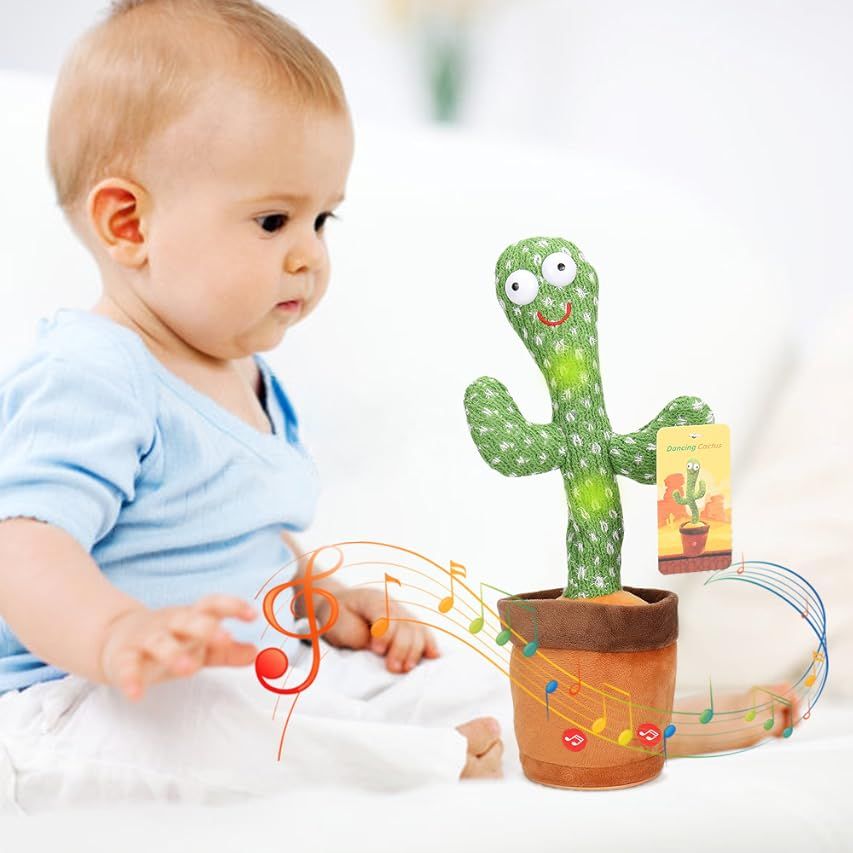 LUKETURE Upgrade Dancing Cactus, Sunny The Cactus Toy for Kid, Adjustable Volume Electric Singing Ca | Amazon (US)