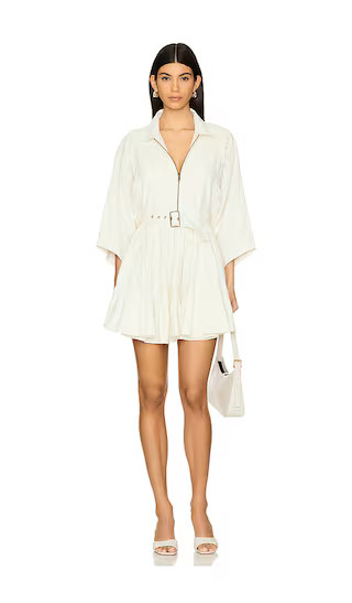 Hampton Mini Dress in Ivory | Revolve Clothing (Global)