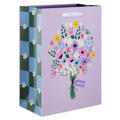 Large Mother's Day Gift Bag, Floral Bouquet 13"x10" Designed by Spaghetti and Meatballs | Target