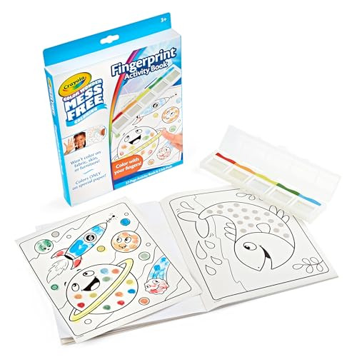 Crayola Color Wonder Mess Free Fingerprint Activity Book, Easter Basket Stuffers for Toddlers, Finger Painting Alternative, Gift for Kids Ages 3+ (Pack of 6) | Amazon (US)