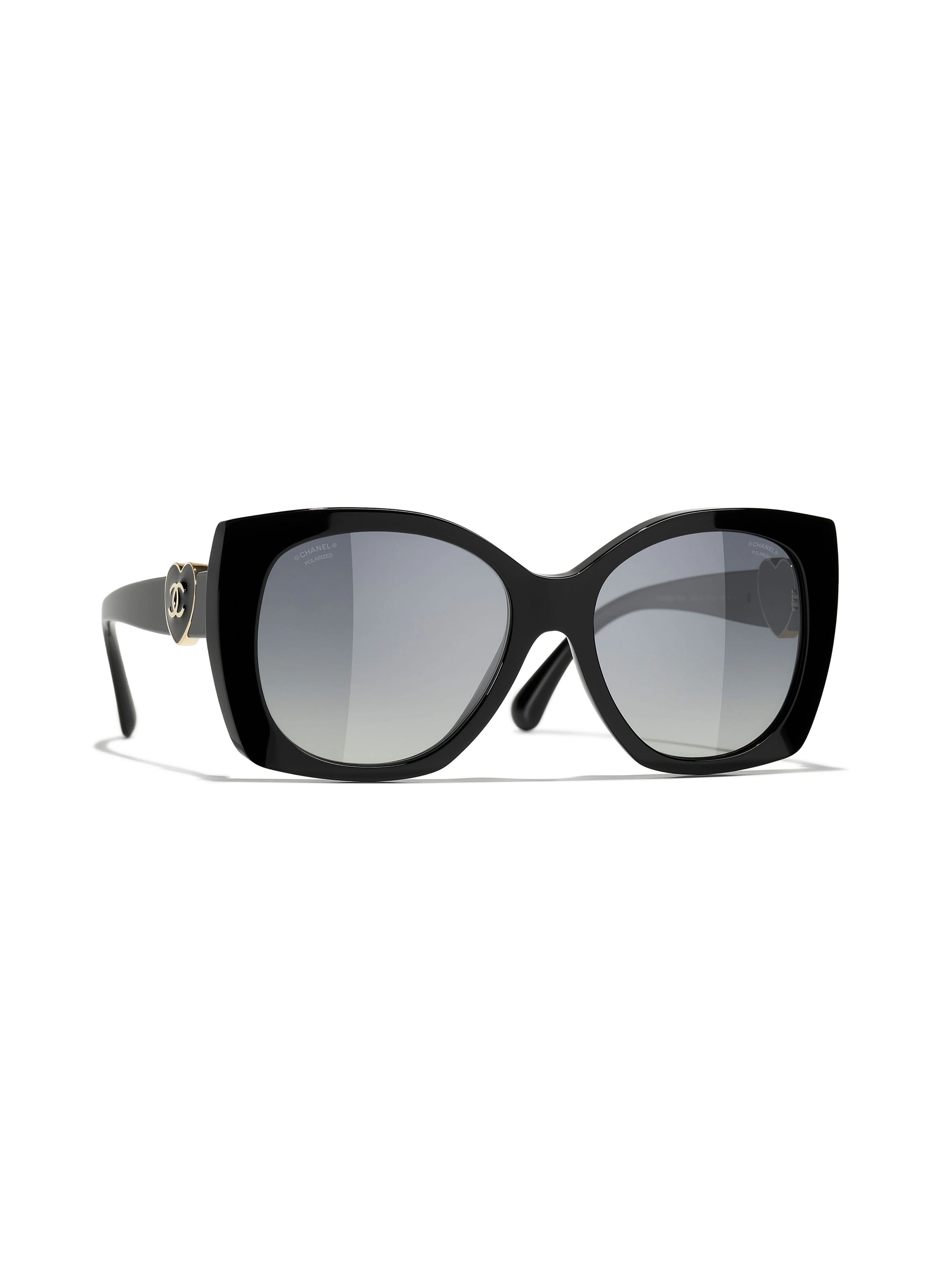 CHANEL Schmetterlingsförmige Sonnenbrille in c622s8 - schwarz/ grau | Breuninger (DACH)