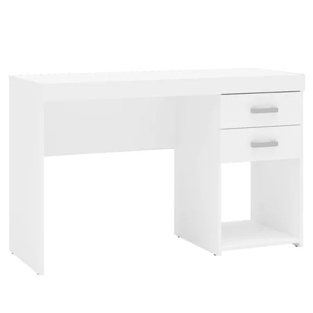 Polifurniture Malta 2 Drawer Computer Desk, White | Walmart (US)