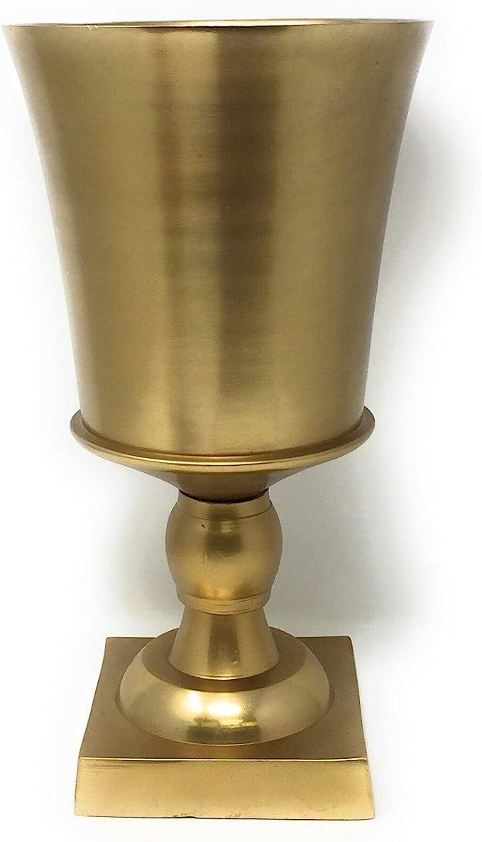 Serene Spaces Living Gold Pedestal Urns (6 1/2 L x 9 1/2 W x 16 1/2 H) | Amazon (US)