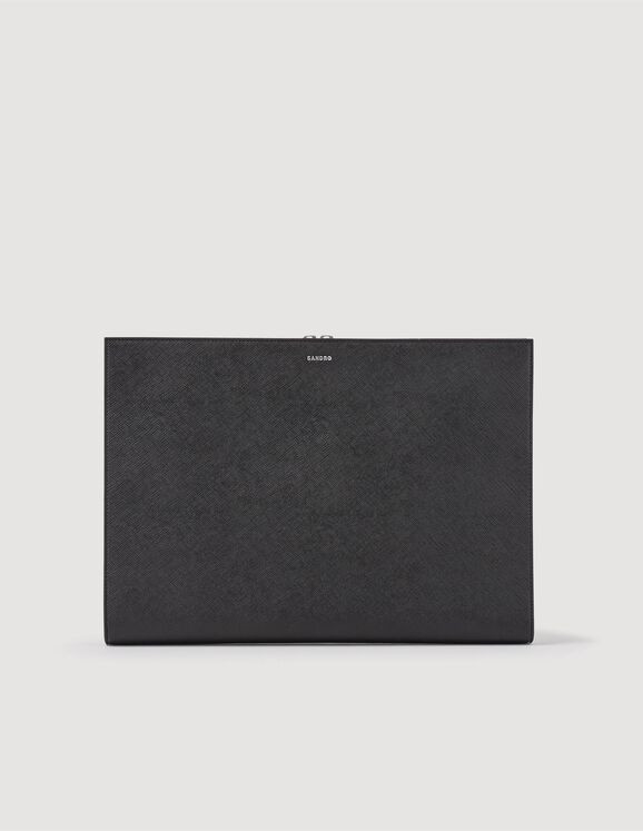 Large leather bag | Sandro-Paris US