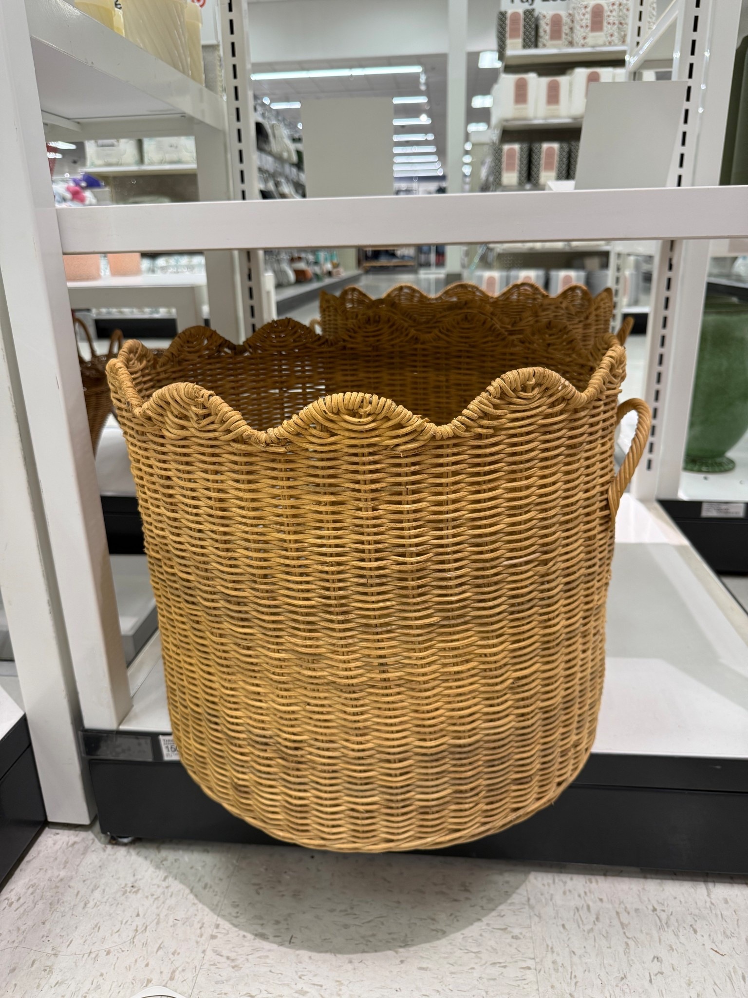 New scalloped basket at target!! Obsessed 😍

#LTKFindsUnder50 #LTKHome