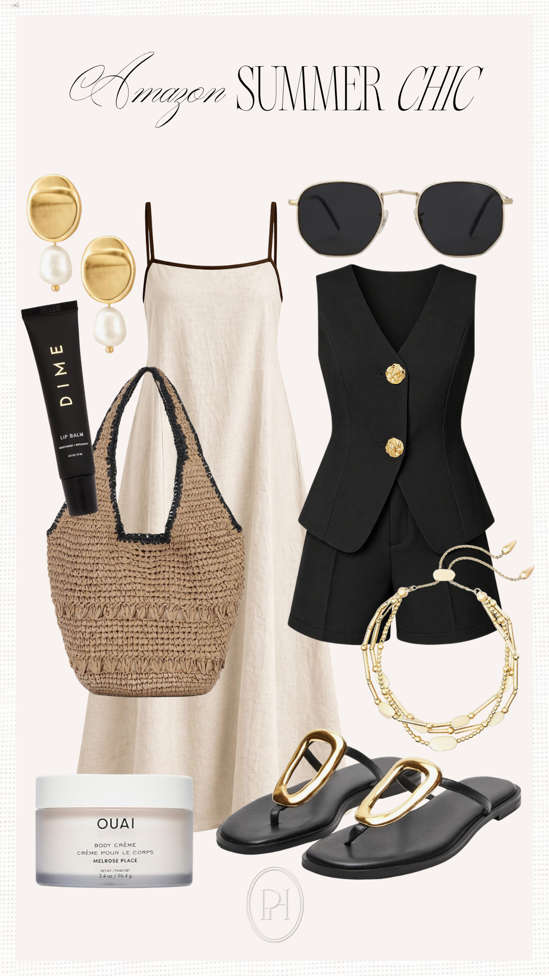 Amazon pieces I'm loving for a super chic look this summer?


summer fashion, summer style, summer outfit, summer looks, spring style, spring fashion, spring looks, spring outfit, white maxi dress, black and white fashion, black matching set, shorts suit, sunglasses, pearl earrings, layered bracelet, body cream, lip balm, lip gloss, black sandals, woven tote, summer tote bag, summer handbag, beach bag, maxi dress 

 #LTKgrwm #LTKootd #LTKSeasonal