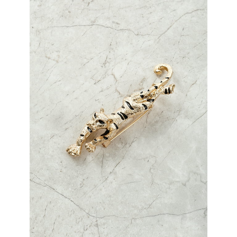 Time and Tru Goldtone Tiger Brooch, 1 Piece | Walmart (US)