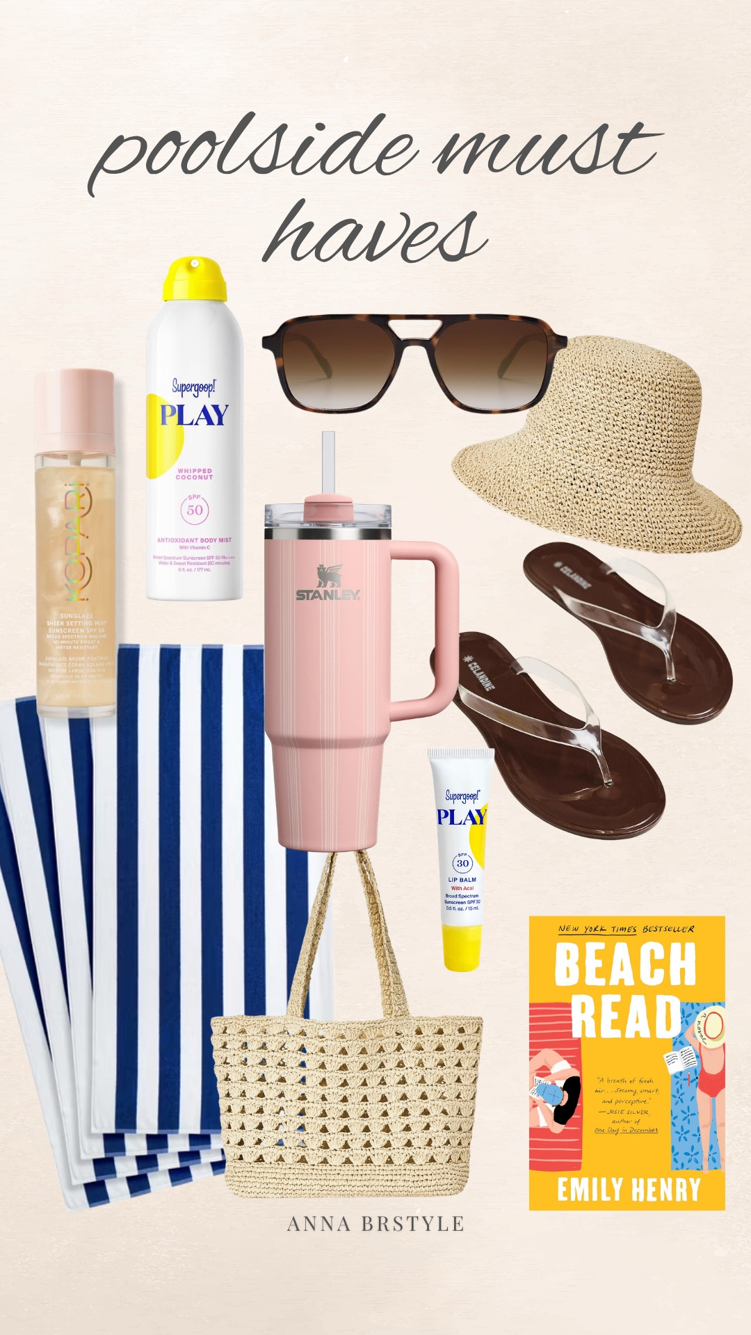 Poolside must haves. From cute coverups and comfy sandals to beauty favorites and easy summer outfits, these are the things I keep reaching for all season long. Perfect for beach days, resort vacations, pool hangs, and summer travel.

Poolside essentials, Summer must haves, Beach vacation outfit, Resort wear style, Pool day outfit, Summer sandals, Swimsuit coverup, Vacation style inspiration, Beach accessories, Summer beauty favorites, Coastal chic fashion, annabrstyle

#LTKootd #LTKOver40 #LTKSwim