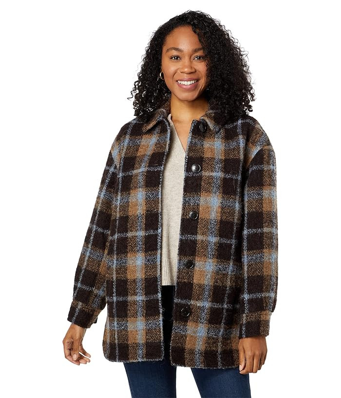 Madewell Belrose Shirt-Jacket in Cassel Plaid | Zappos