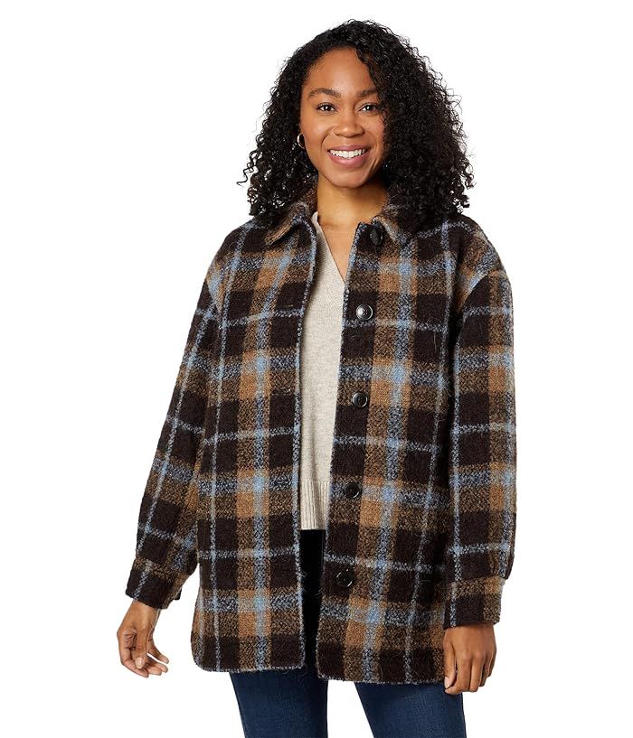 Madewell Belrose Shirt-Jacket in Cassel Plaid | Zappos