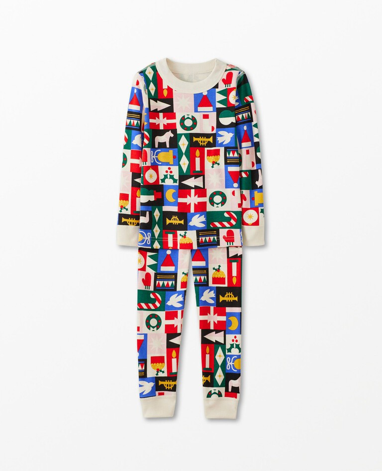 Holiday Print Long John Pajama Set | Hanna Andersson