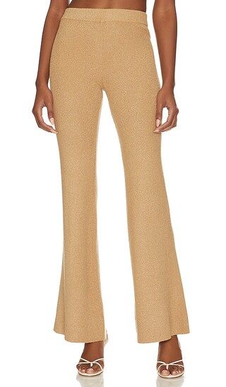 Persephone Knit Pant in Tan | Revolve Clothing (Global)
