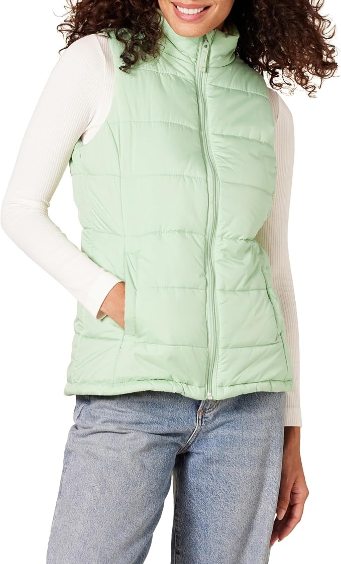 Amazon Essentials Women's Mid-Weight Puffer Vest | Amazon (US)