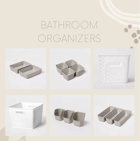 Bathroom organizers - neutral and affordable from target

#LTKhome #LTKFind #LTKunder50
