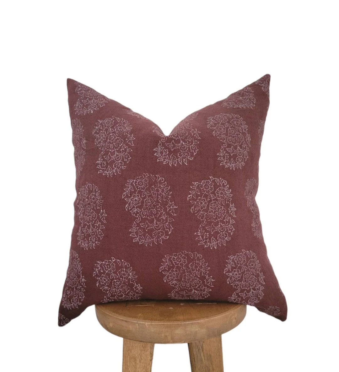 LAUREN || linen block print pillow cover | Etsy (US)