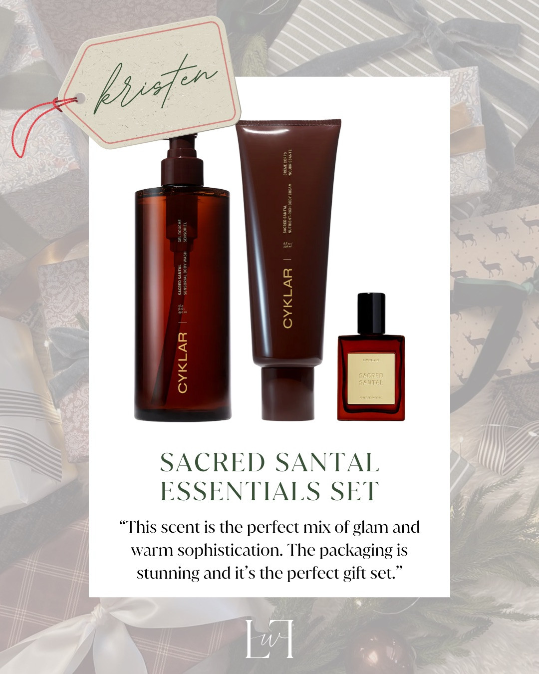 A luxe favorite things gift that feels truly special. The Sacred Santal essentials set features a warm, rich scent and stunning packaging—perfect for holiday gifting or self-care season.

Life with Loverly, sacred santal, luxury beauty gifts, self care essentials, holiday gift sets 

 #LTKGiftGuide #LTKHoliday #LTKBeauty