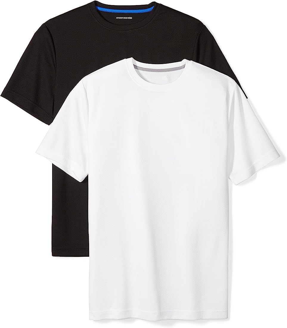 Amazon Essentials Men's 2-Pack Performance Short-Sleeve T-Shirts | Amazon (US)