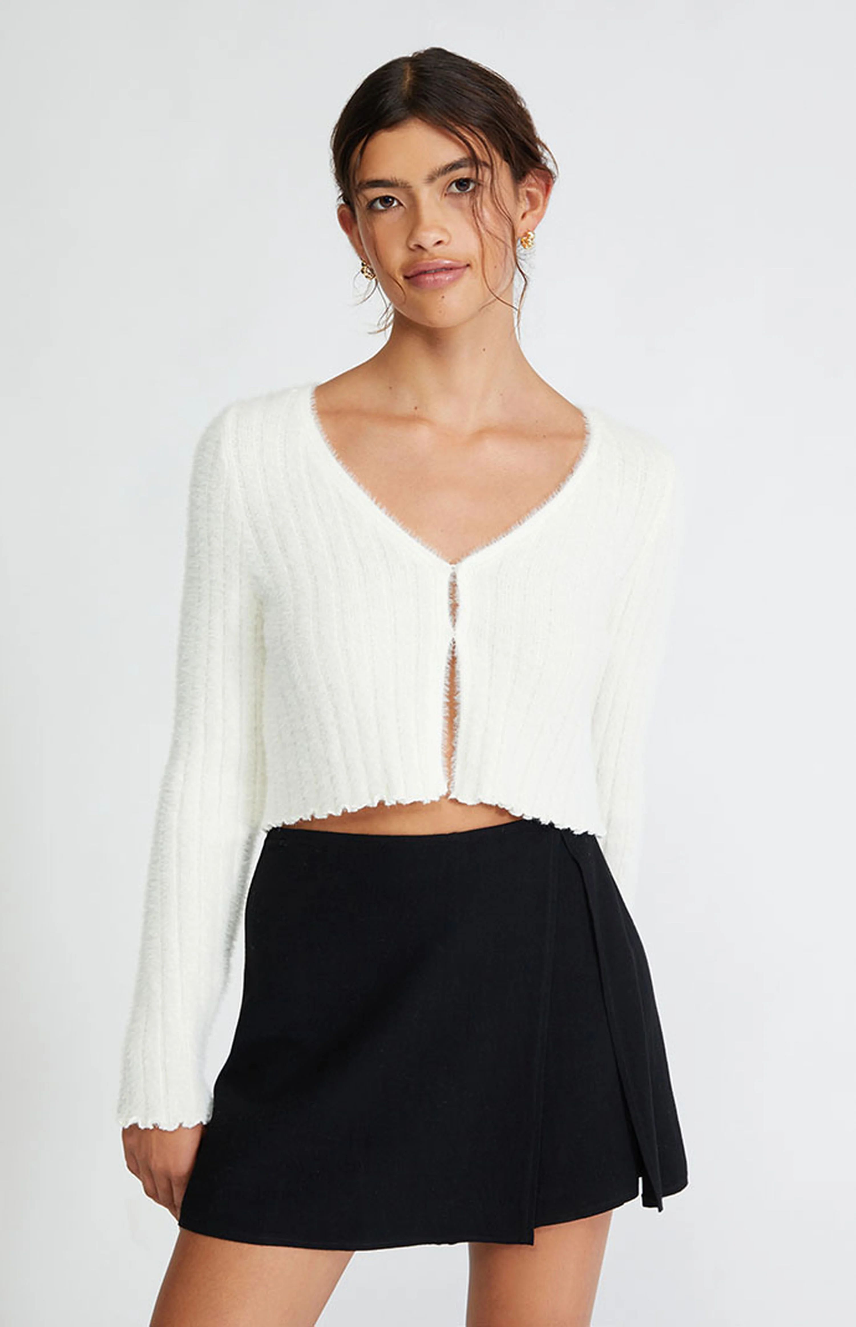 Kendall & Kylie '90s Fuzzy Cardigan | PacSun