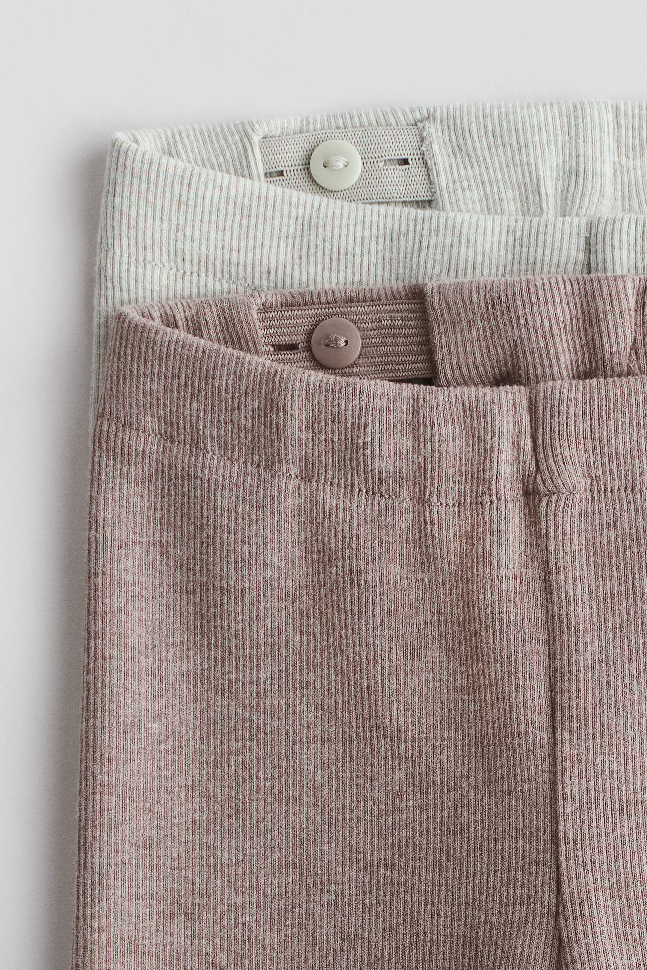 2-pack ribbed cotton leggings | H&M (UK, MY, IN, SG, PH, TW, HK)