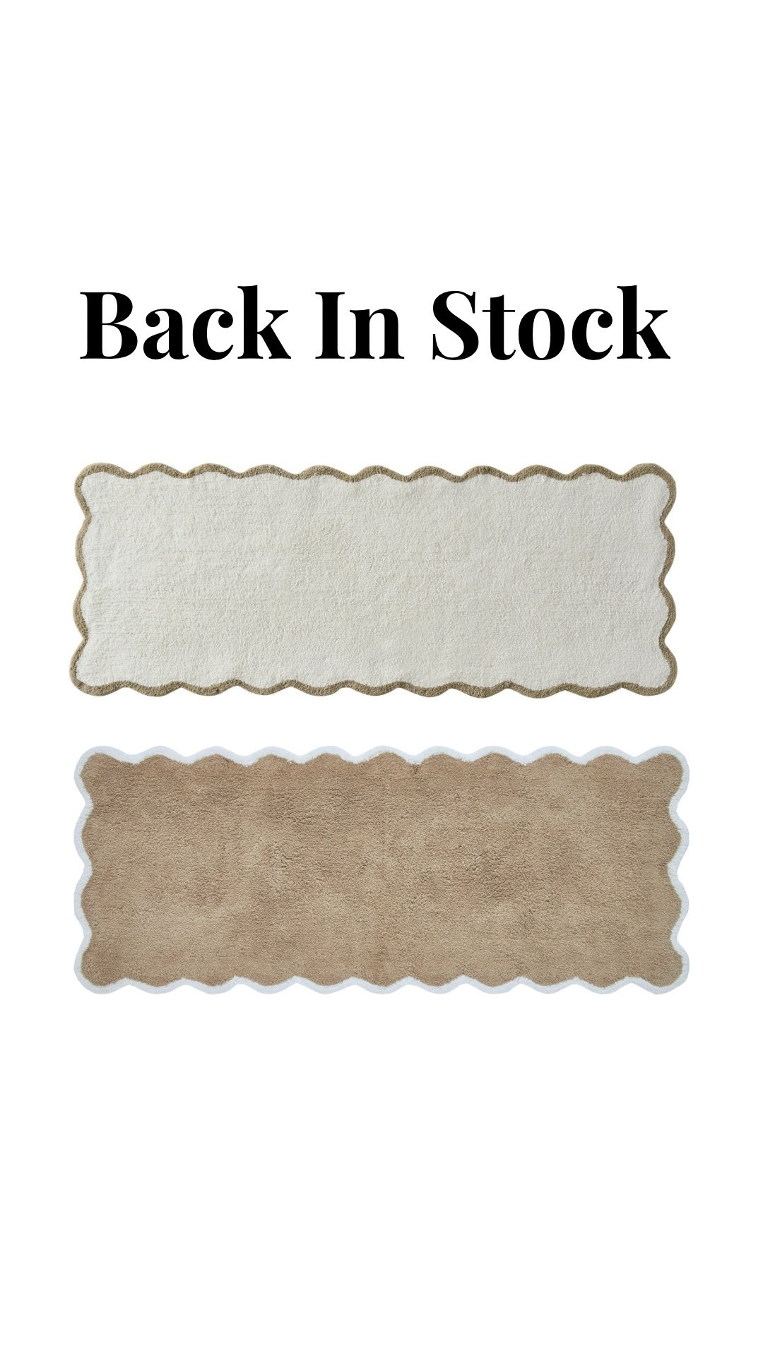 These gorgeous bathroom rugs from Walmart are back in stock! We have the smaller size and the quality is so good!

#LTKHoliday #LTKHome #LTKOver40