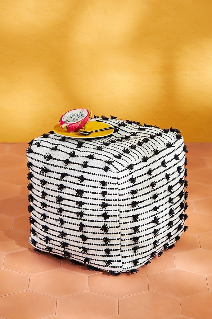 Polka Dot Indoor/Outdoor Pouf | Anthropologie (US)