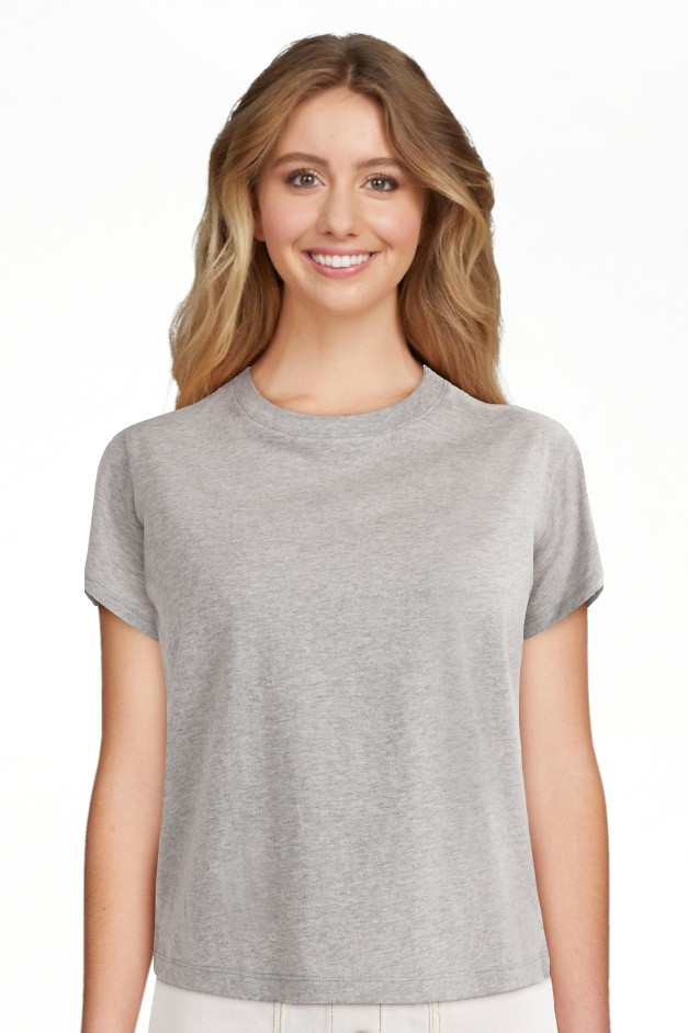 Free Assembly Women's and Women's Plus Cotton Cropped Boxy Tee with Short Sleeves, Sizes XS-4X | Walmart (US)