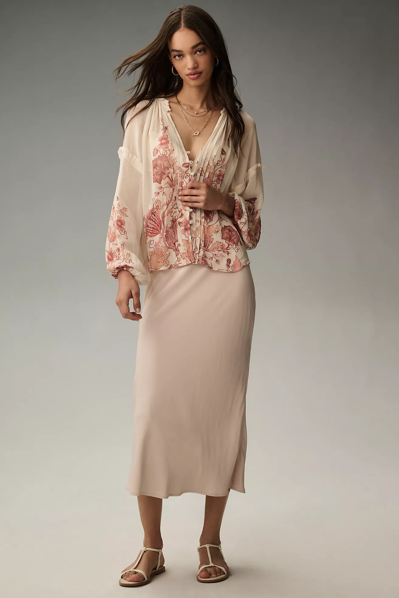 Florence Balducci Delicate Pintuck Blouse | Anthropologie (US)