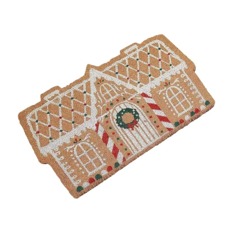 Gingerbread Door Mat,Gingerbread Christmas Door Mat,Gingerbread House Welcome Door Mat For Front ... | Walmart (US)