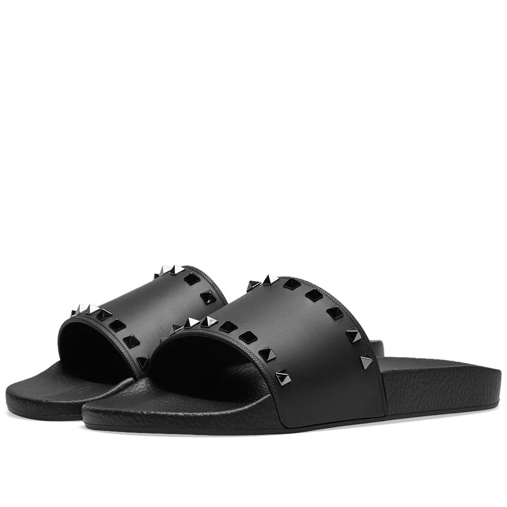 Valentino Rockstud Slide Sandal | End Clothing US
