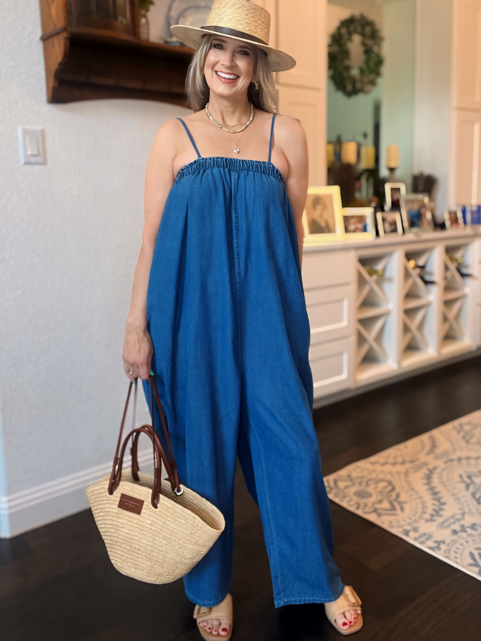 Summer style that is easy and elevated. Wearing a M

Travel outfit, overalls, denim romper, vacation, everyday,, sandals, raffia bag, Cupshe, Savane,

Over 40 fashion/ affordable style / elevated chic / effortless style / summer fashion / midlife style / casual chic / style over 50/ 


#LTKOver40 #LTKStyleTip #LTKFindsUnder50